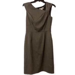 White House Black Market Size 4 Grey Dress